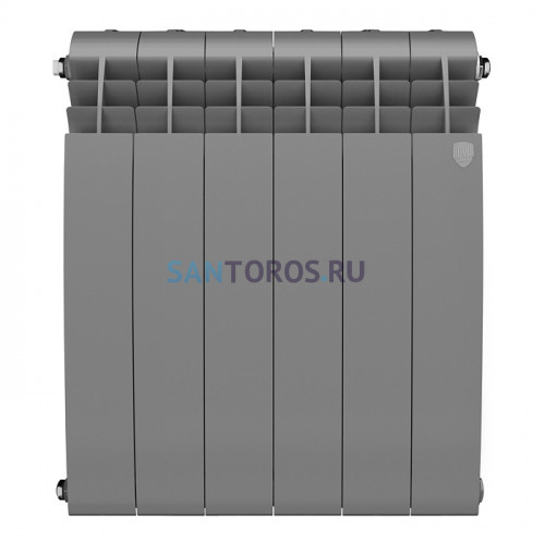 Радиатор Royal Thermo 500 х 6 секций BiLiner Silver Satin биметаллический секционный НС-1176318